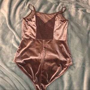XS Velvet & Lace Bodysuit